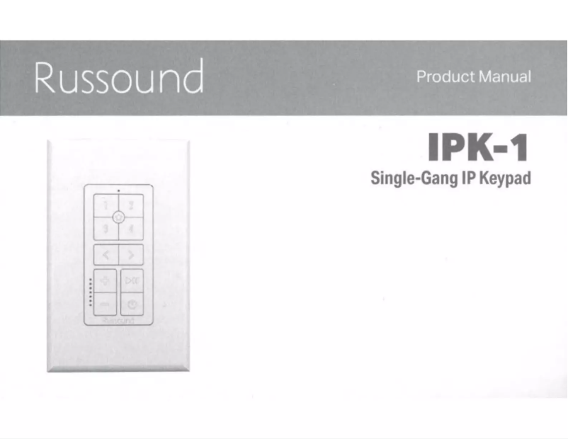 Page 1 de la notice Manuel utilisateur Russound IPK-1