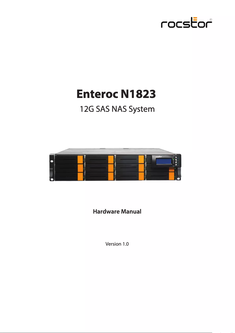 Page 1 de la notice Manuel utilisateur Rocstor Enteroc N1823