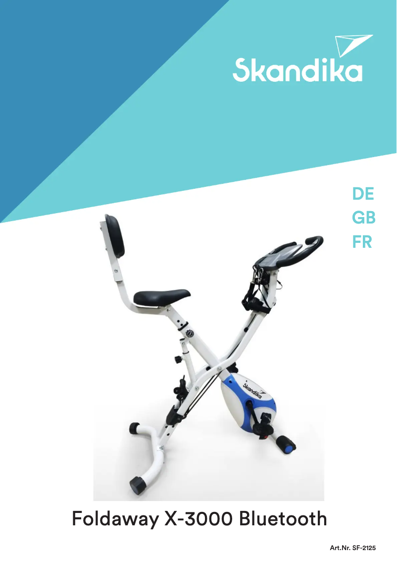 Page 1 de la notice Manuel utilisateur Skandika Foldaway X-3000 Bluetooth