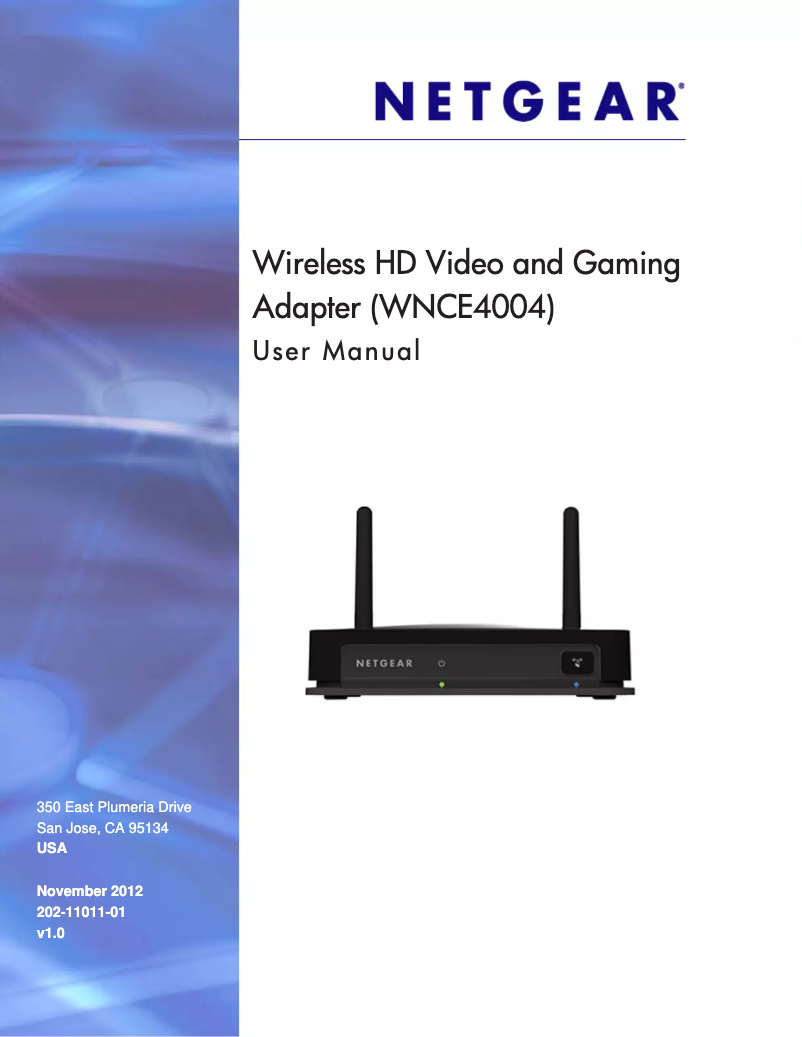Page 1 de la notice Manuel utilisateur Netgear WNCE4004