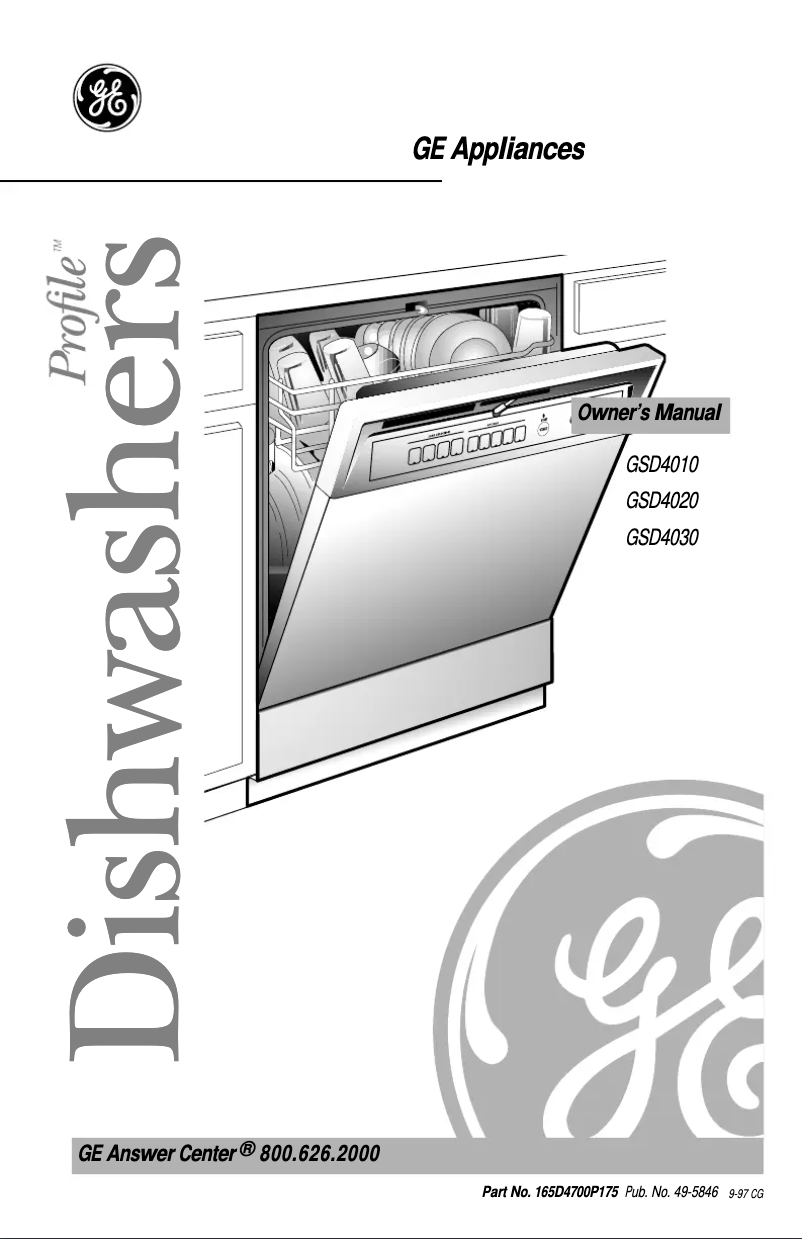 Página 1 del manual Manual de uso y mantenimiento GE Profile GSD4020ZBB