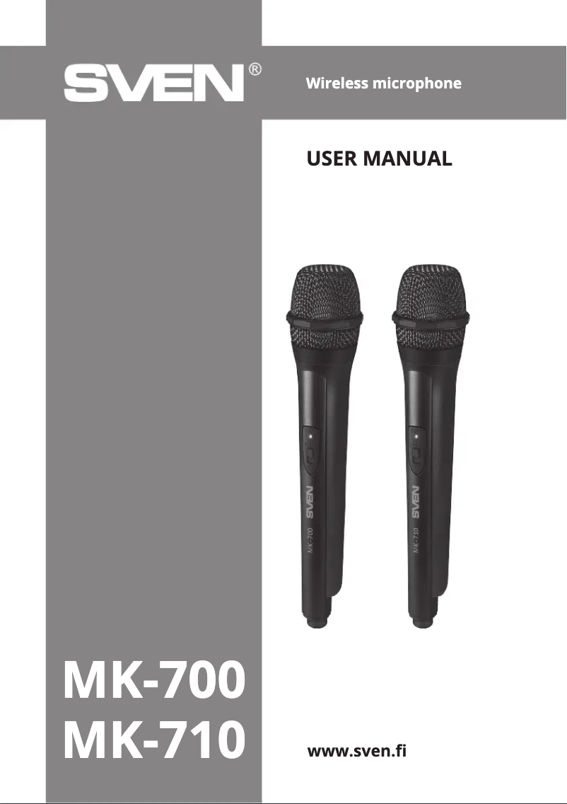 Página 1 del manual Manual de usuario Sven MK-700