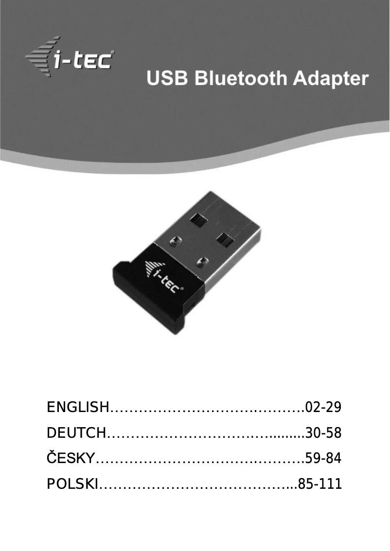 Page 1 de la notice Manuel utilisateur i-TEC U2BTD