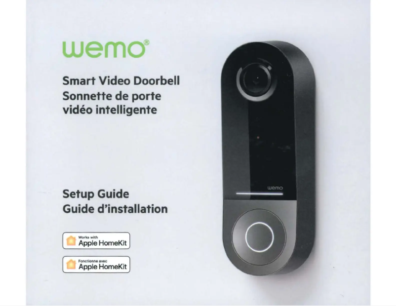 Página 1 del manual Manual de usuario Belkin Wemo Smart Video Doorbell