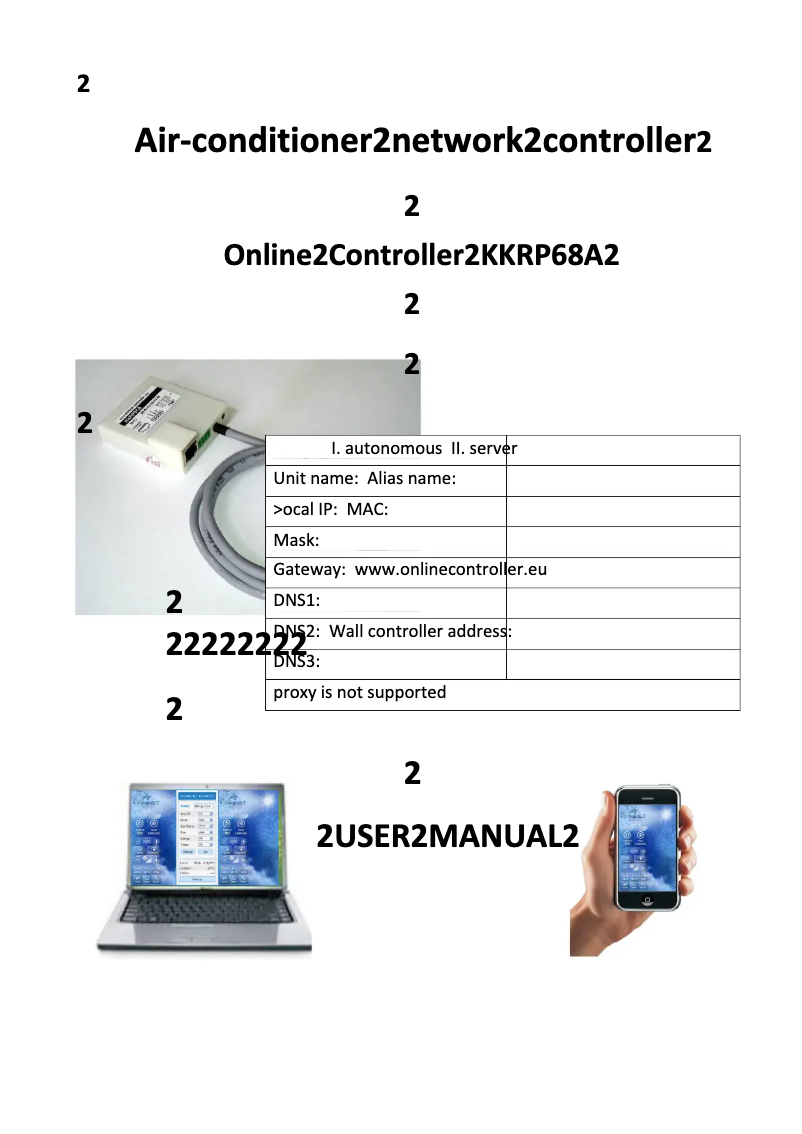 Página 1 del manual Manual de usuario Daikin KKRP01A
