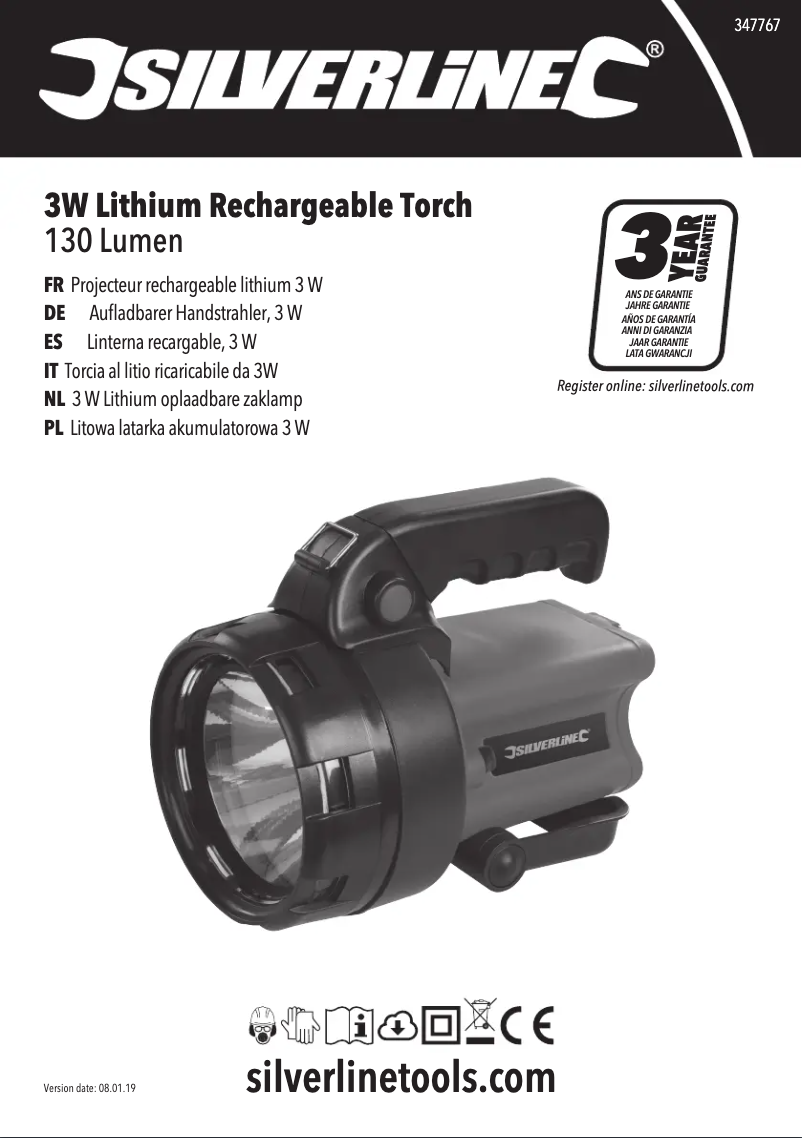 Page 1 de la notice Manuel utilisateur Silverline 347767