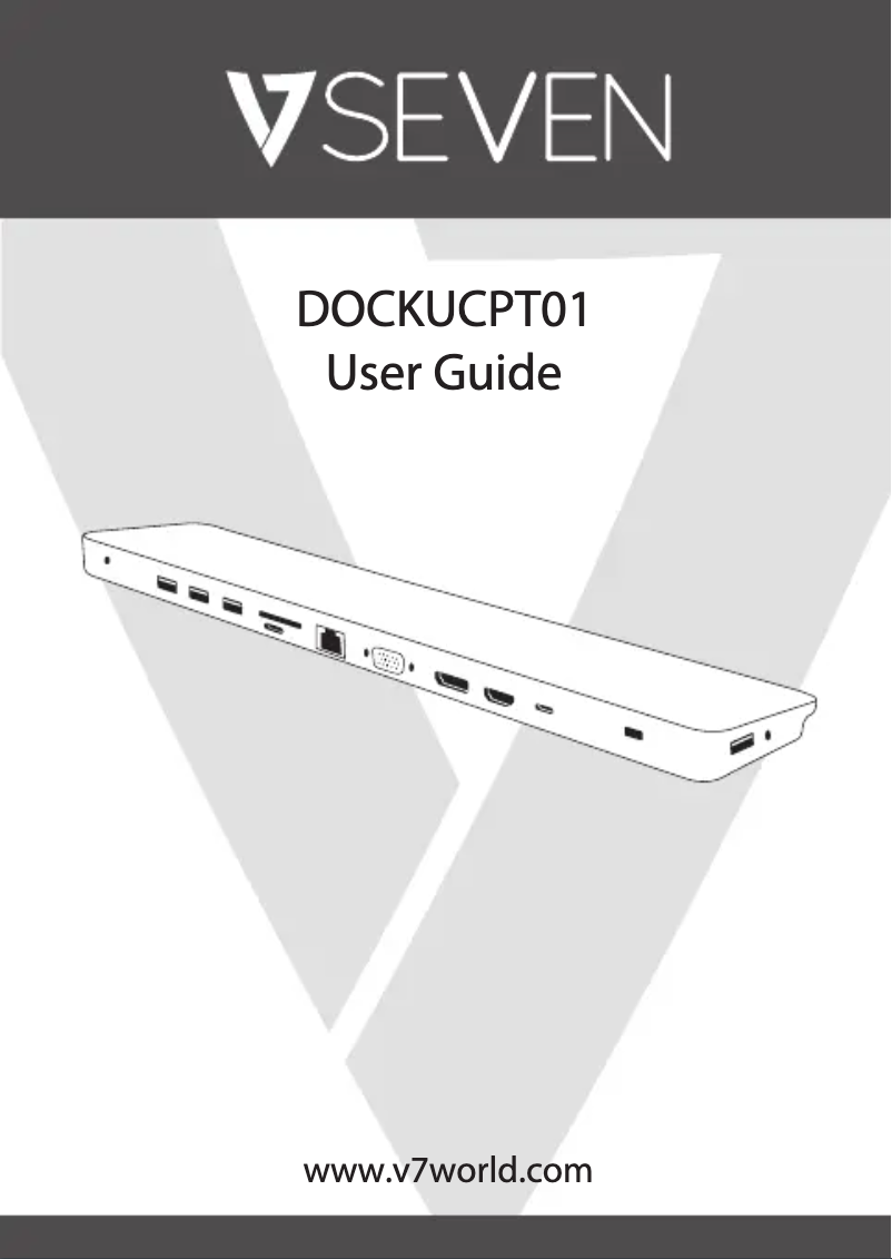 Page 1 of the manual User Manual V7 CA66449