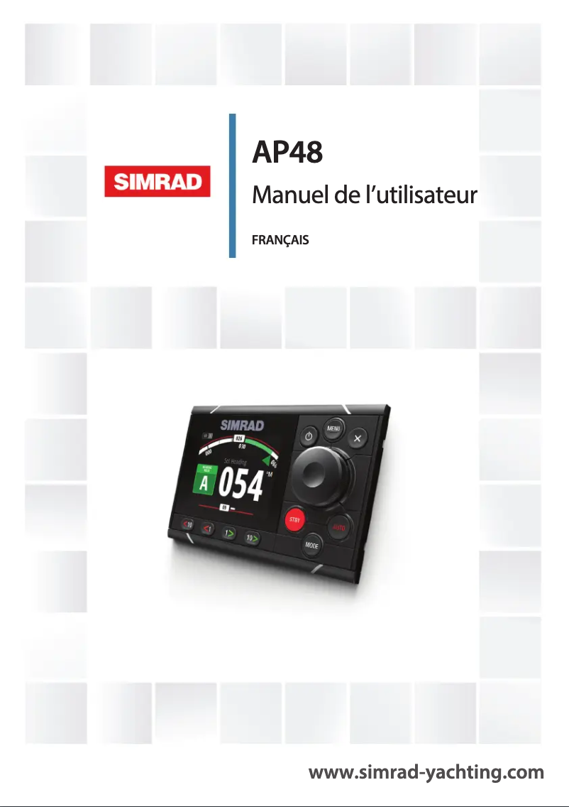 Page 1 de la notice Manuel utilisateur Simrad AP48