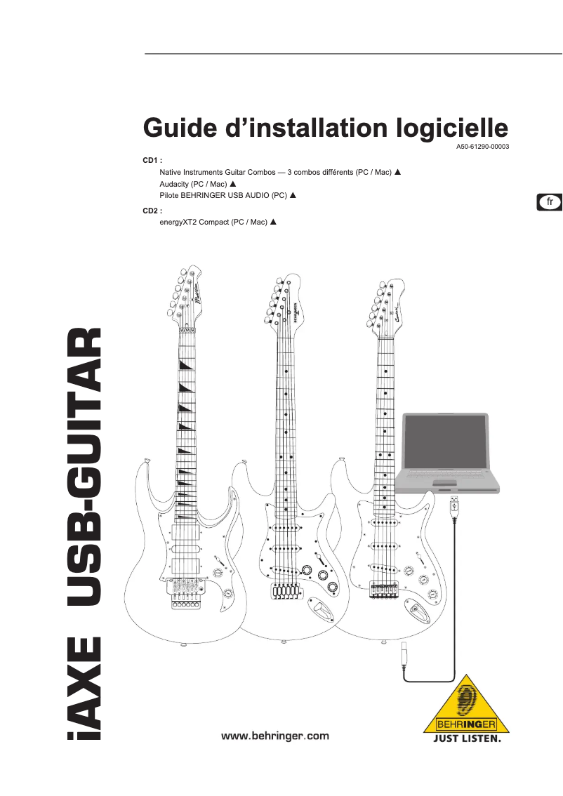 Página 1 del manual Guía de inicio rápido Behringer iAXE629-BKLS