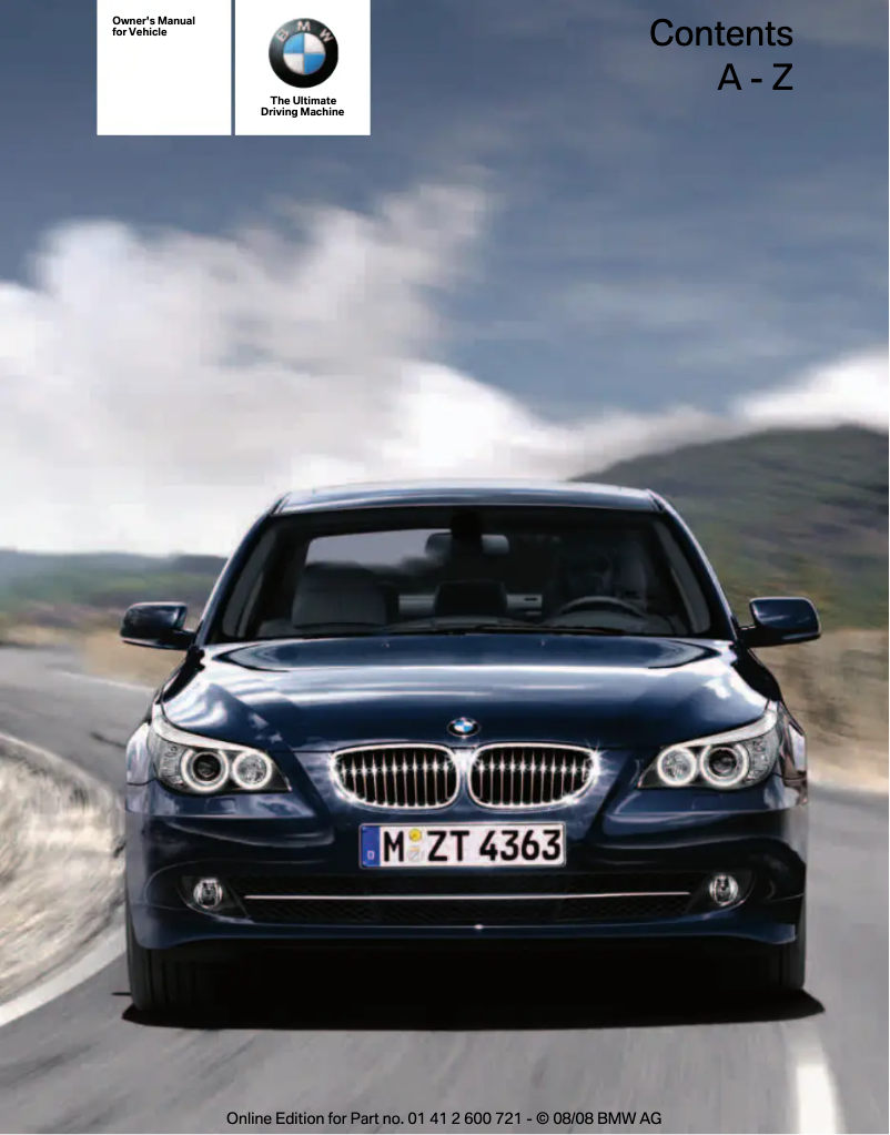 Página 1 del manual Manual de usuario BMW 528i Xdrive (2009)