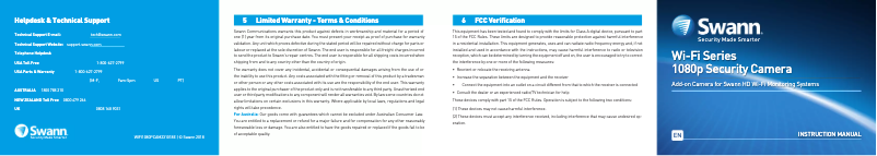 Page 1 de la notice Manuel utilisateur Swann SWNVW-490CAM