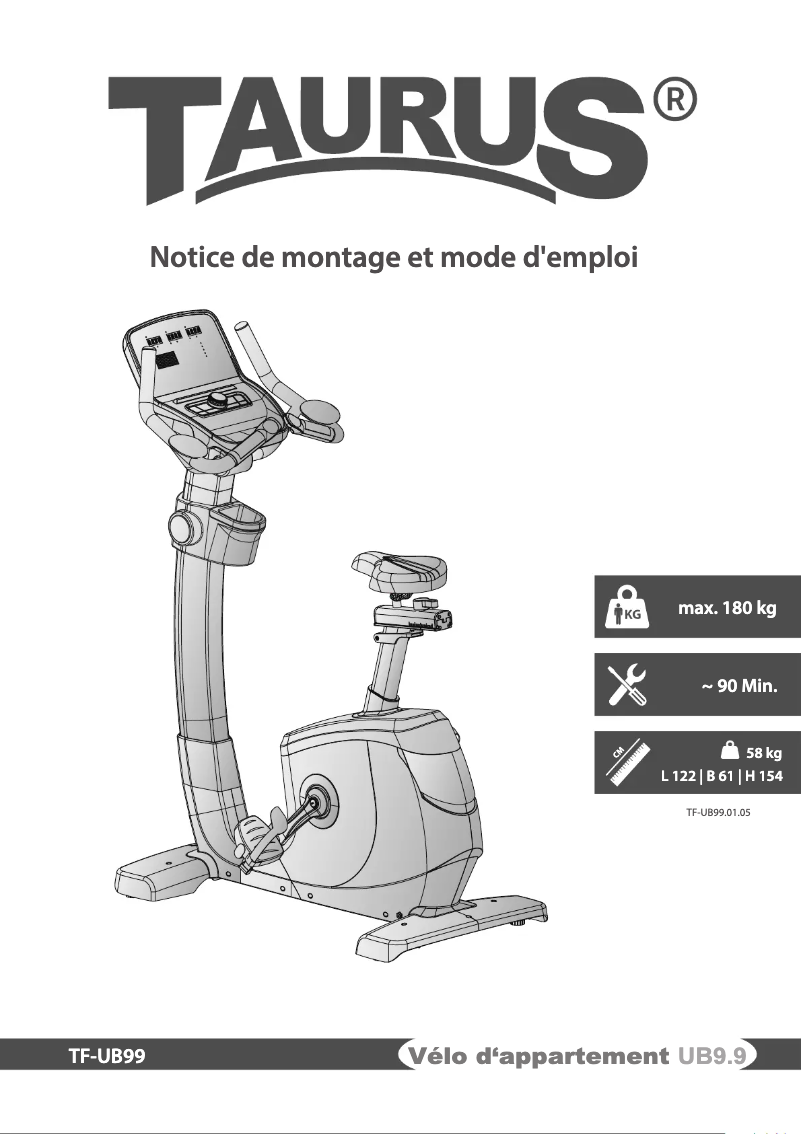 Página 1 del manual Manual de usuario Taurus UB9.9