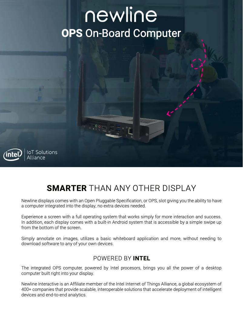 Page 1 de la notice Manuel utilisateur Newline EPR8A65800-000