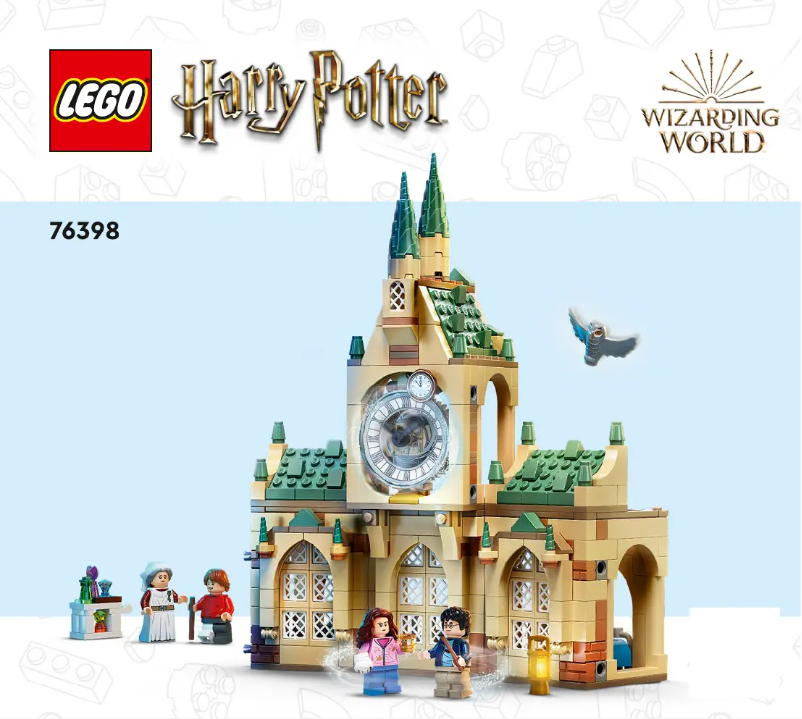 Page 1 de la notice Consignes visuelles Lego Harry Potter 76398