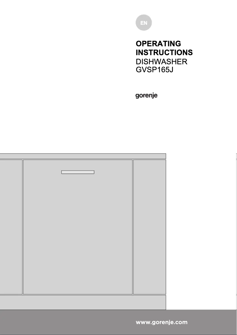 Página 1 del manual Manual de instrucciones Gorenje GVSP165JUK