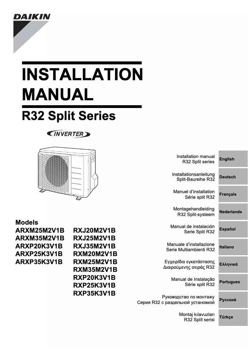 Página 1 del manual Manual de usuario Daikin ARXP35K3V1B