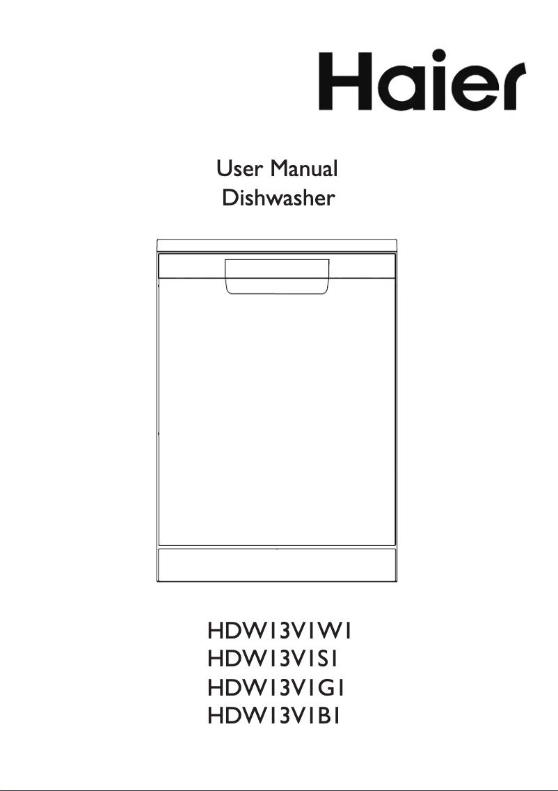 Página 1 del manual Manual de usuario Haier HDW13V1B1