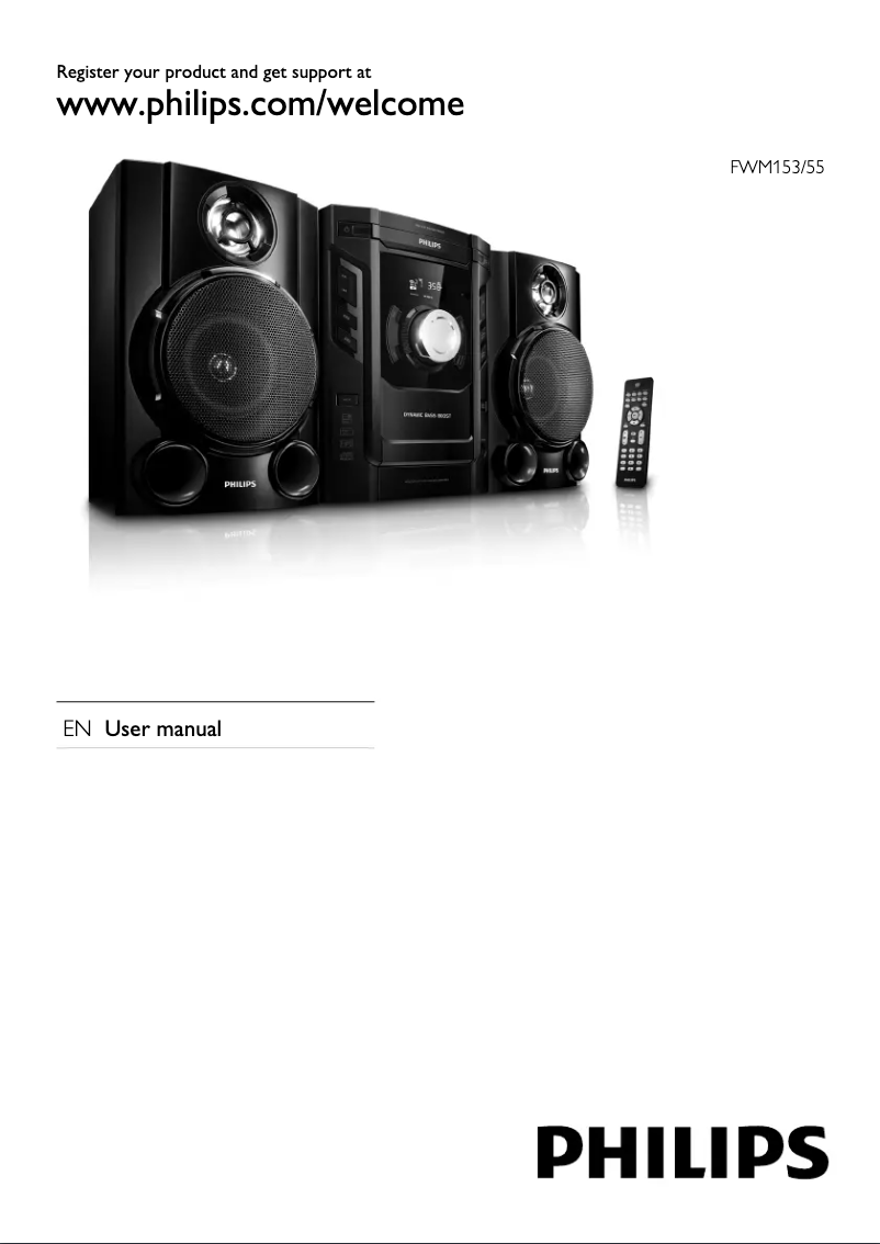 Page n°1 - Manuel utilisateur Philips FWM153