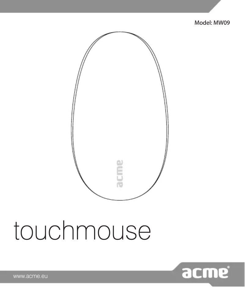 Page 1 de la notice Manuel utilisateur Acme Made MW09B