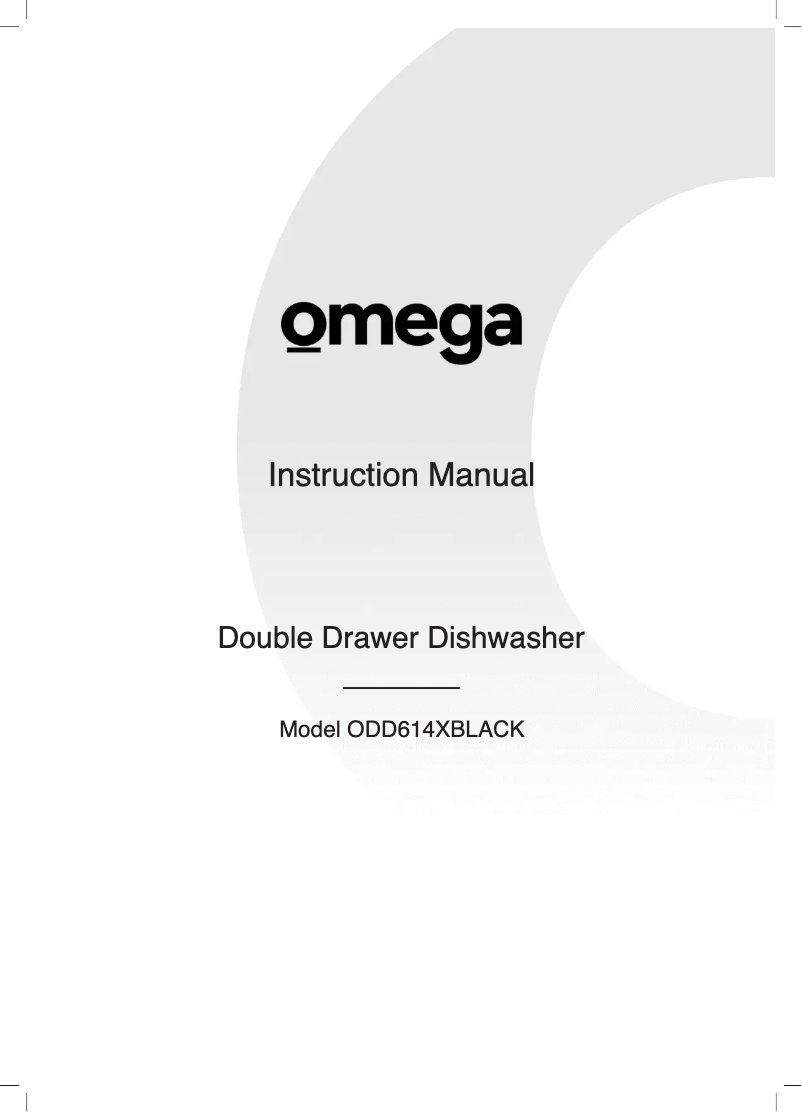 Page 1 of the manual User Manual Omega ODD614XBLACK