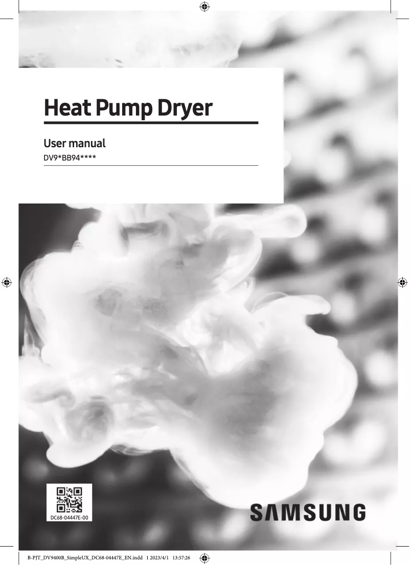 Página 1 del manual Manual de usuario Samsung DV90BB9440GB