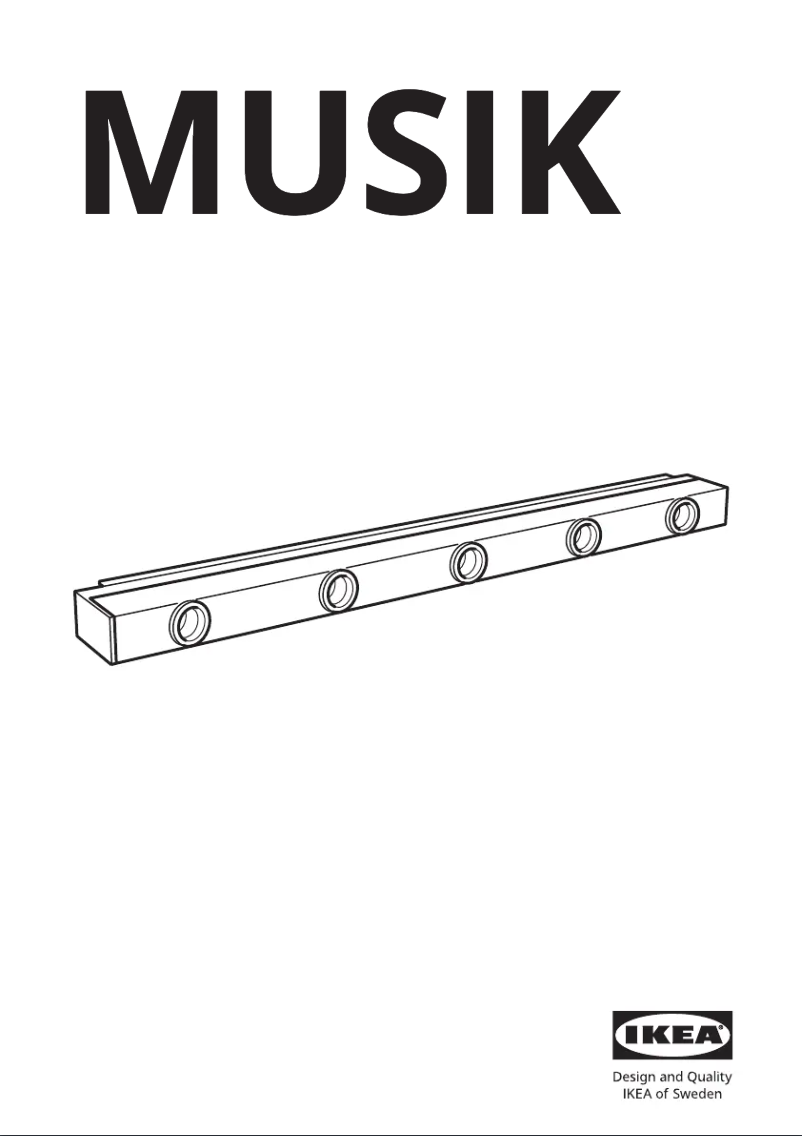 Page 1 de la notice Manuel utilisateur Ikea MUSIK 202.174.85