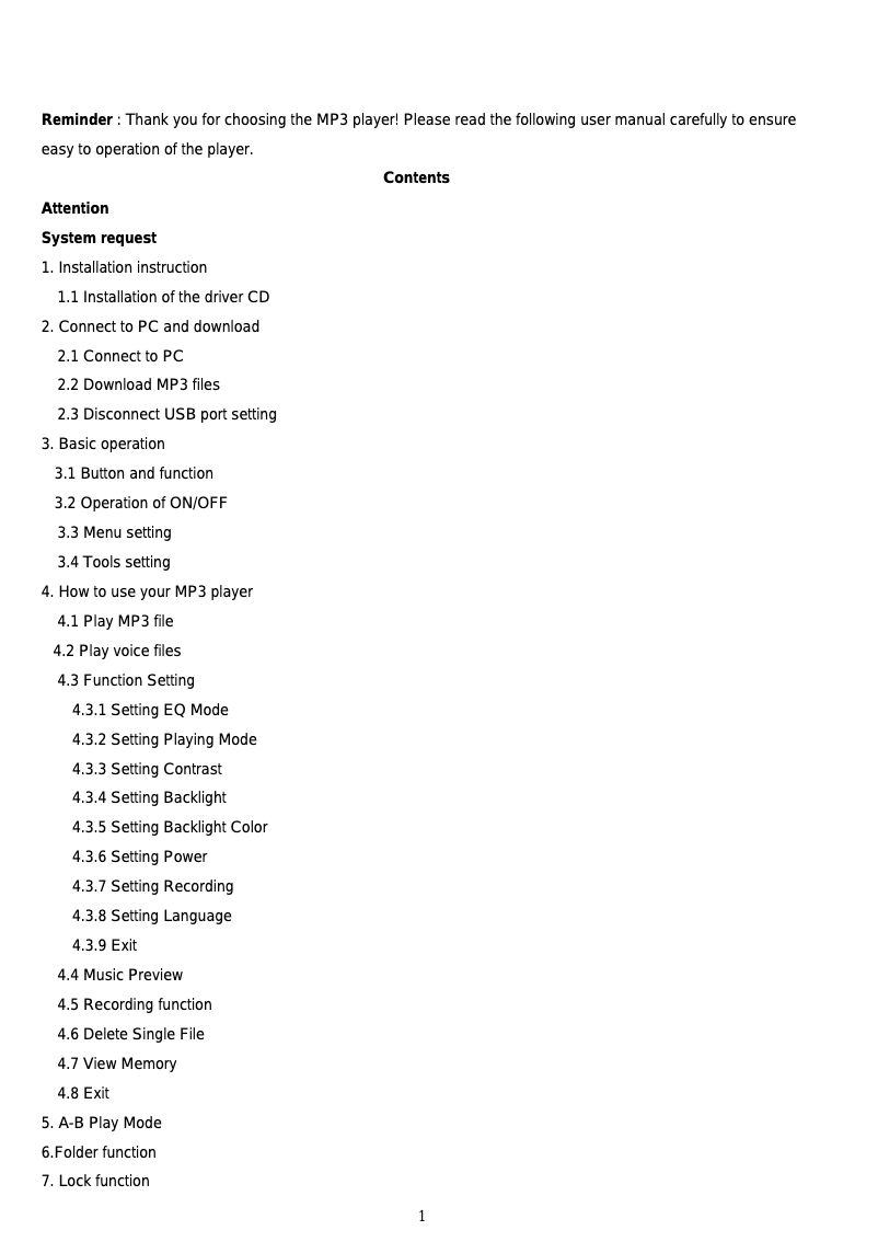 Page 1 of the manual User Manual Sylvania SMP3512
