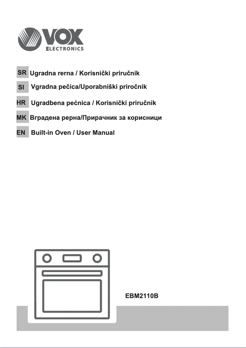 Page 1 de la notice Manuel utilisateur VOX EBM2110B
