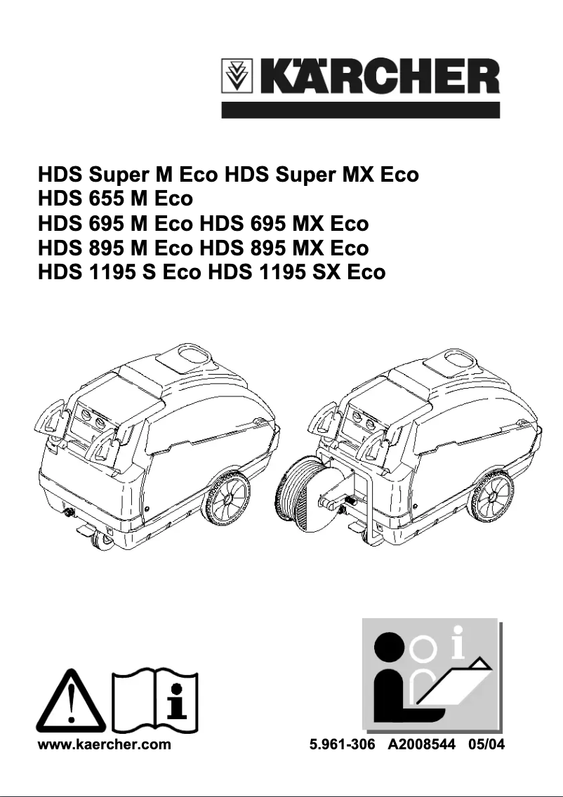 Page 1 de la notice Manuel utilisateur Kärcher HDS 655 M Eco