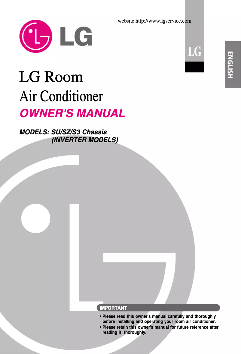 Page 1 de la notice Manuel utilisateur LG ASUW2463MH0
