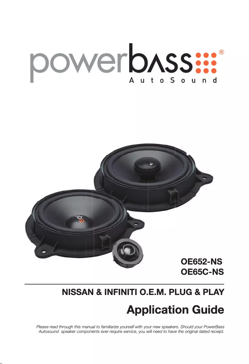 Página 1 del manual Manual de usuario PowerBass OE652-NS