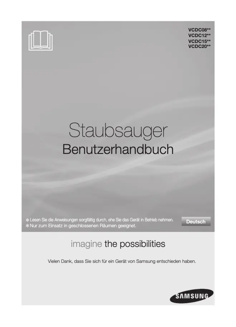 Página 1 del manual Manual de usuario Samsung VCDC12QH