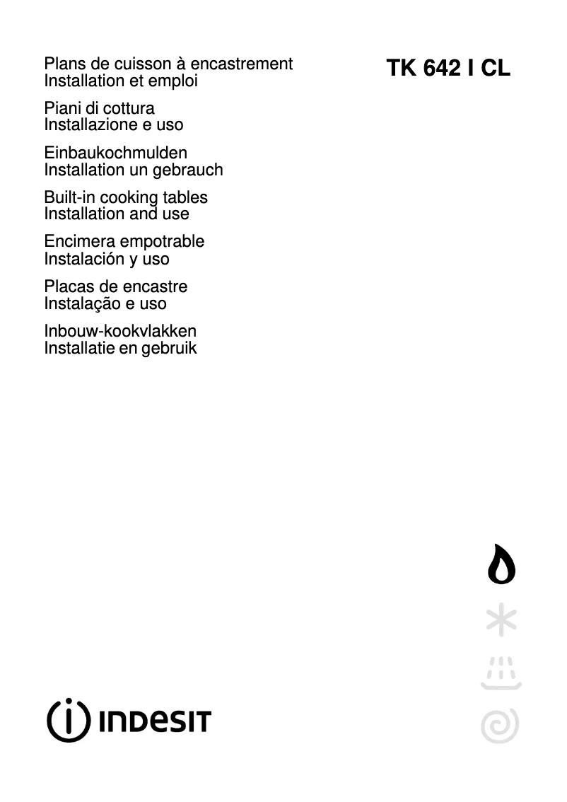 Página 1 del manual Manual de usuario Indesit TK 642 I CL