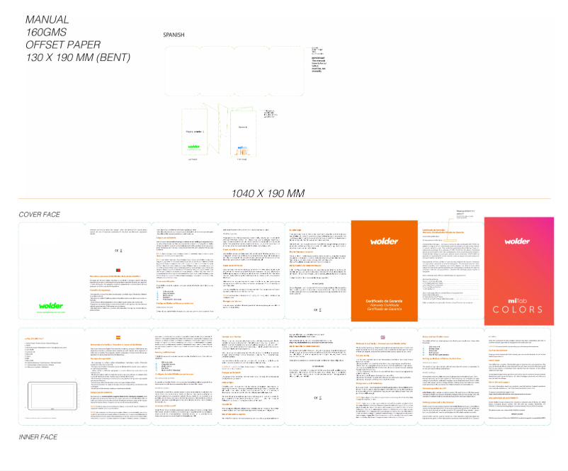 Page 1 de la notice Manuel utilisateur Wolder MiTab Colors 10"