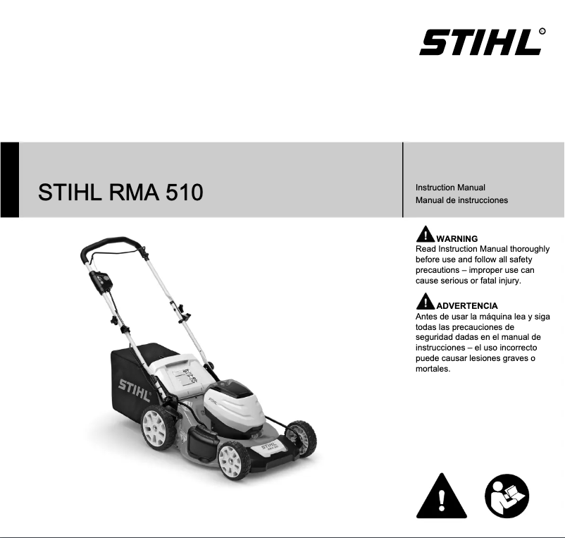 Page 1 de la notice Manuel utilisateur Stihl RMA 510