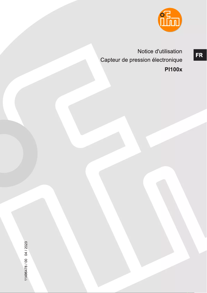 Página 1 del manual Manual de usuario IFM PI1009