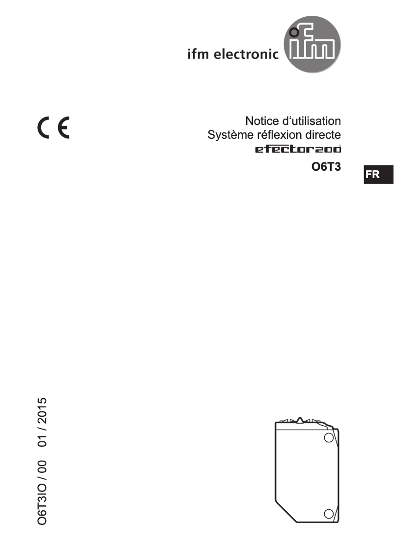 Image de la première page du manuel de l'appareil O6T309