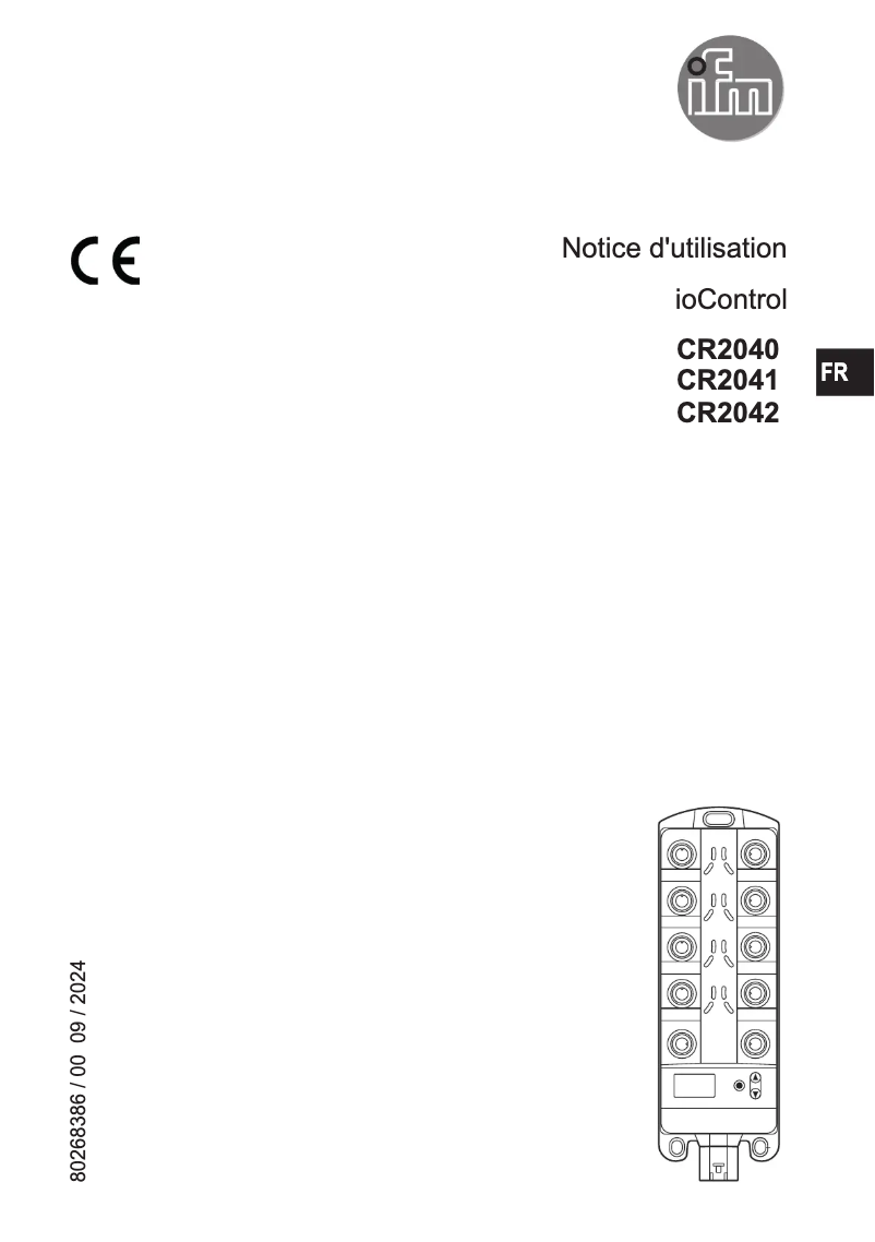 Página 1 del manual Manual de usuario IFM CR2041