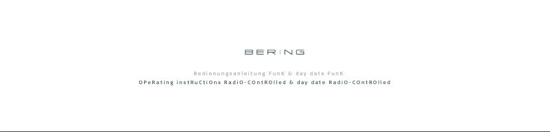 Page 1 de la notice Manuel utilisateur Bering Radio-controlled