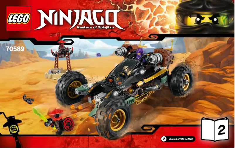 Page 1 de la notice Manuel utilisateur Lego Ninjago 70589