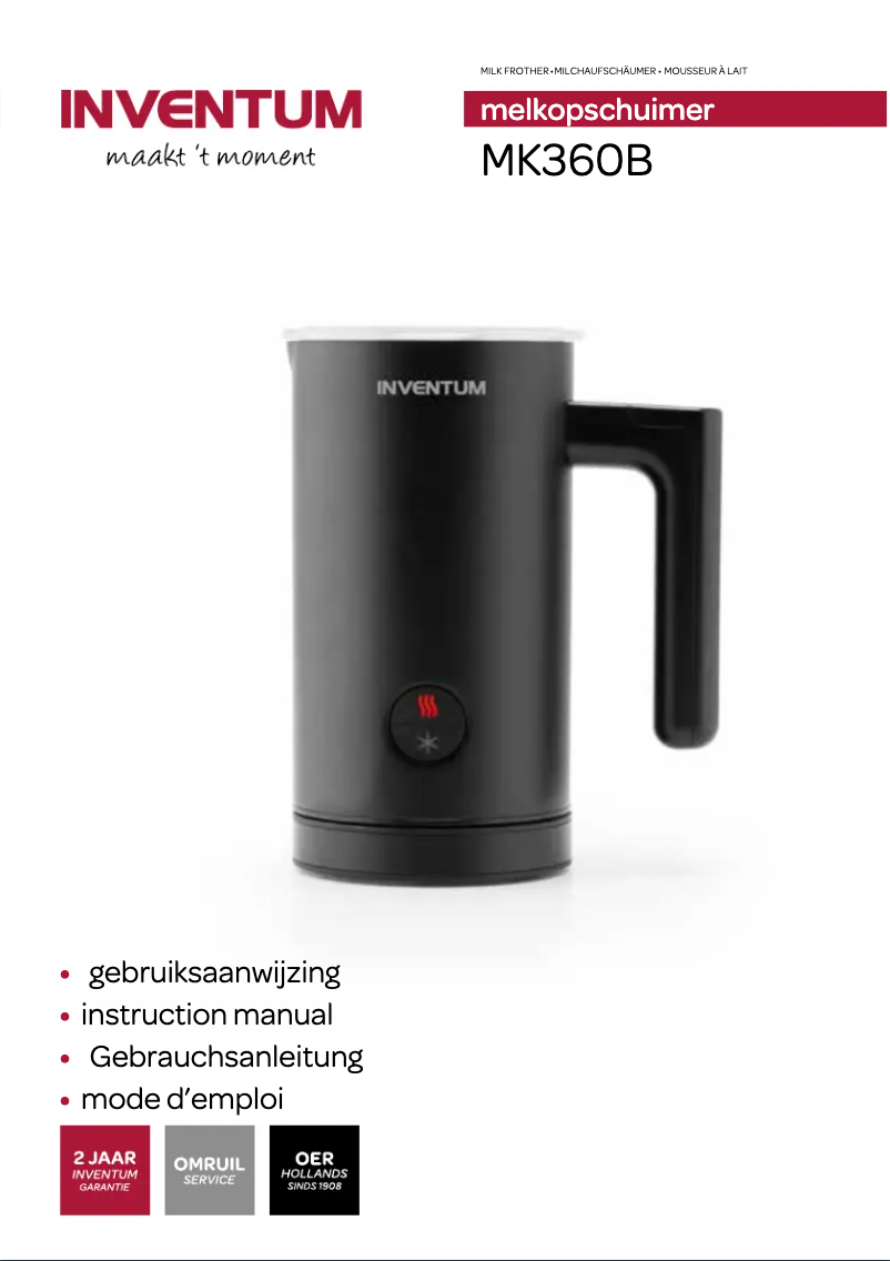 Page 1 de la notice Manuel utilisateur Inventum MK360B