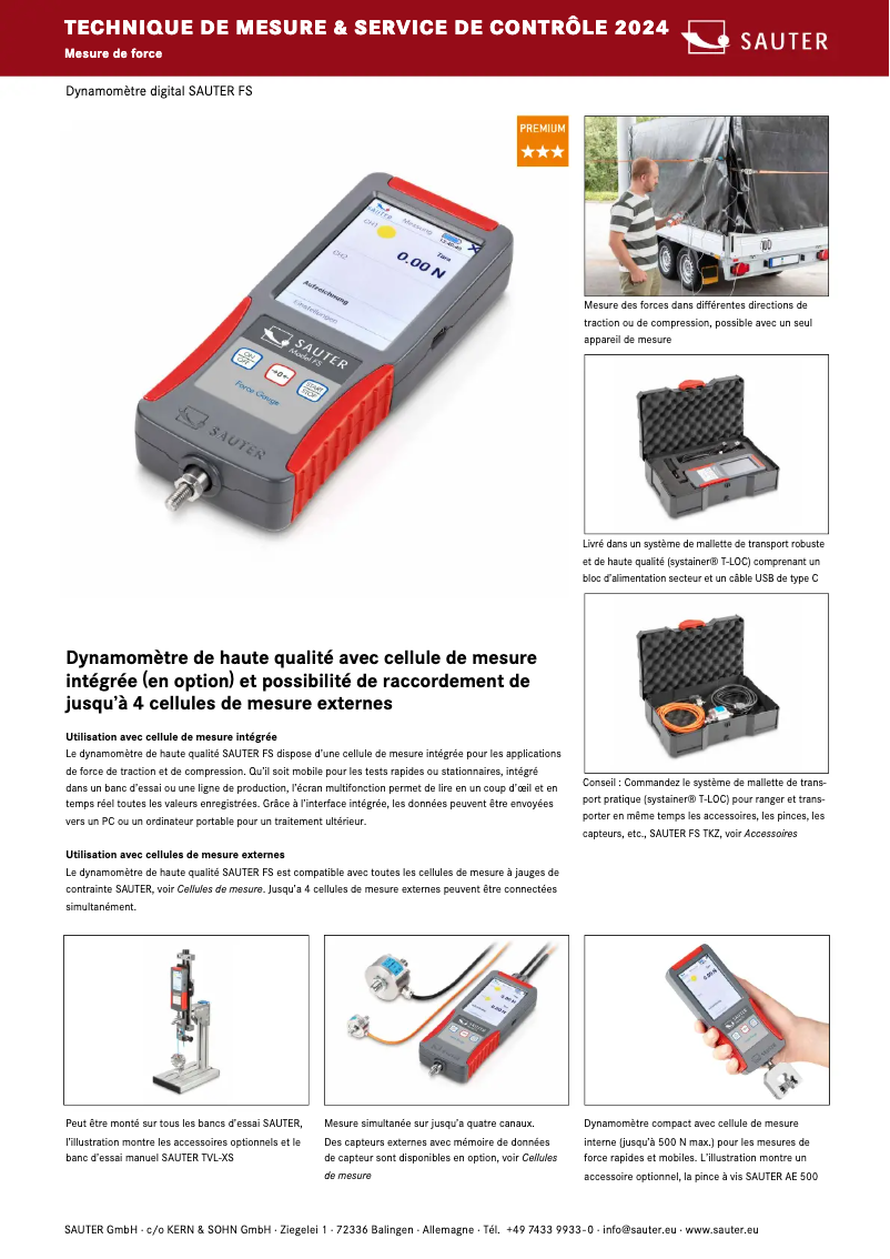 Page 1 de la notice Brochure Kern FS 4