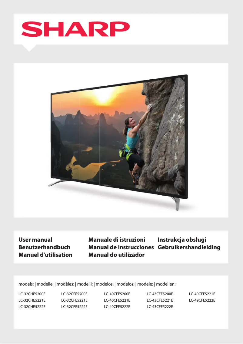Página 1 del manual Manual de usuario Sharp LC-32CHE5221E