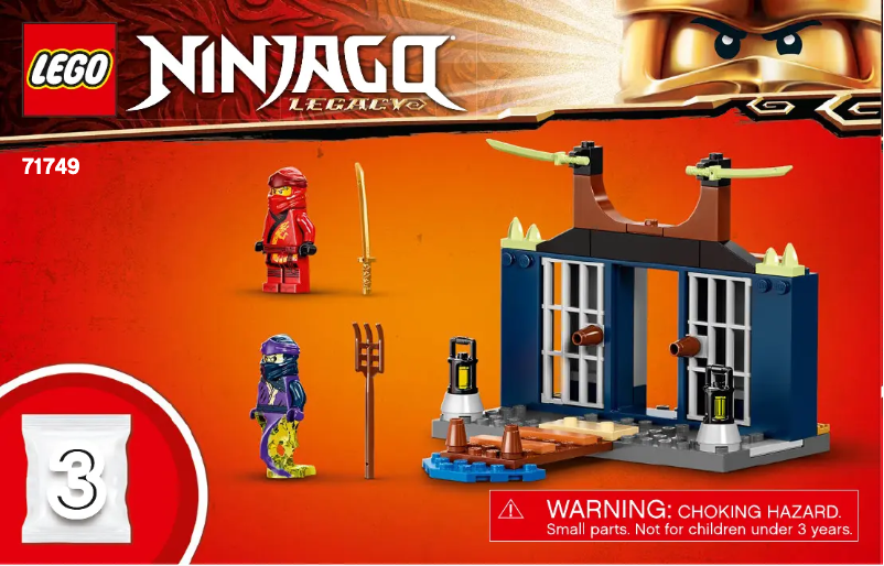 Page 1 de la notice Manuel utilisateur Lego Ninjago 71749