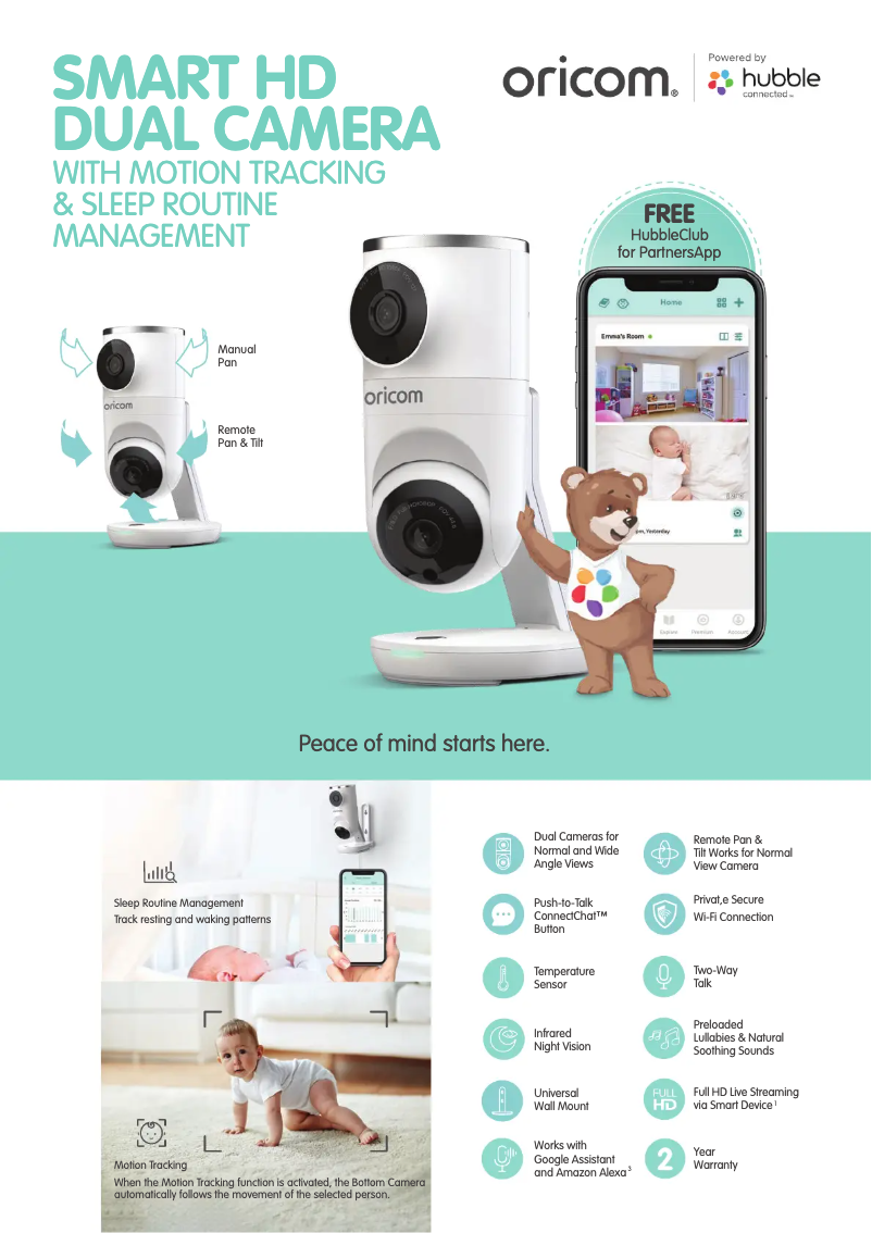 Página 1 del manual Ficha técnica Oricom Smart HD Dual