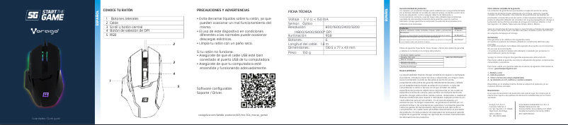 Page 1 de la notice Manuel utilisateur Vorago MO-504