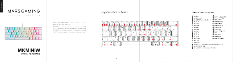Página 1 del manual Manual de usuario Mars Gaming MKMINIW