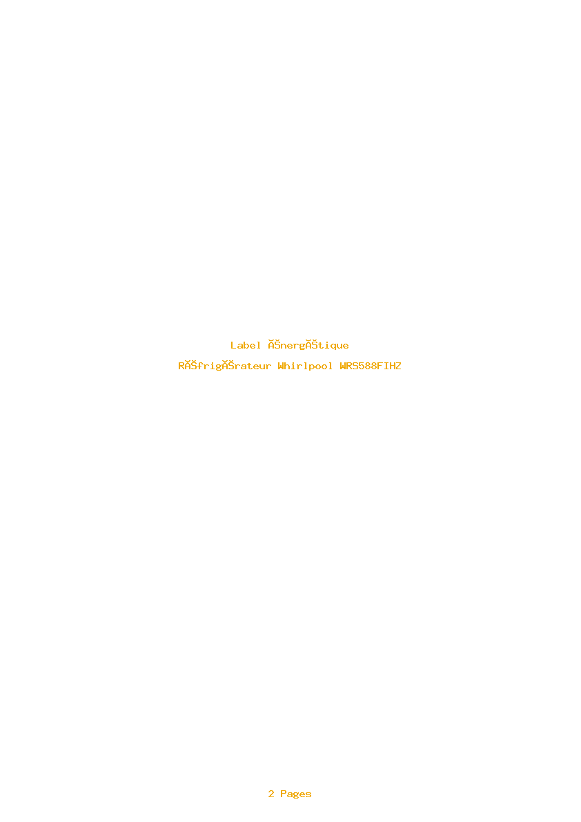 Image de la première page du manuel de l'appareil WRS588FIHZ