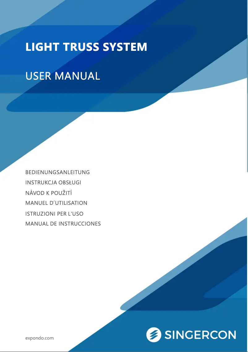 Página 1 del manual Manual de usuario Singercon CON.LS3500E1.02