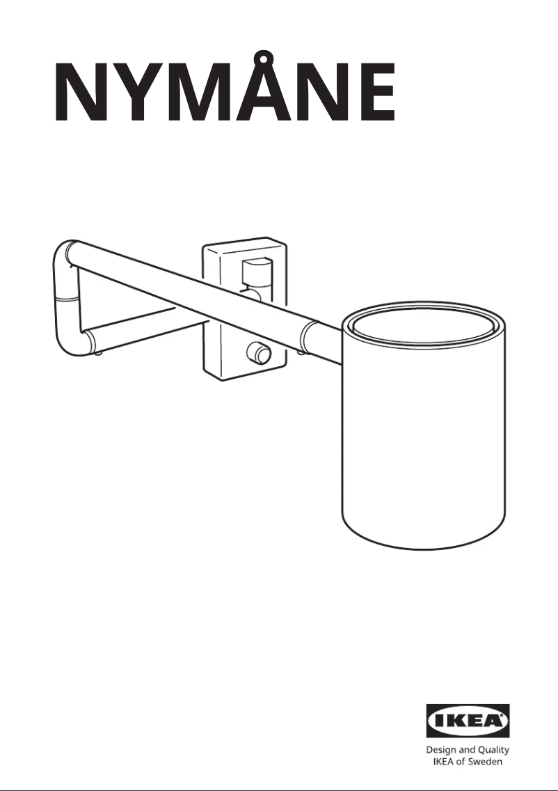 Page 1 de la notice Manuel utilisateur Ikea NYMÅNE 403.570.12